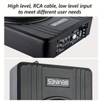 10" Car Under Seat Subwoofer System, Ultra-thin Body Power Hi-fi Audio Processor, Car Under Seat Subwoofer System