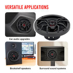 Pair of 6.5-Inch Car Coaxial Speakers, Full Range Modification, 2-Way Design, Frequency Response 65HZ-20KHZ, RMS.50W Full Range Speakers, Sweet and Moving Sound, 12V Suitable for Car Speaker Modification, Car Speaker/sound System, Speakers For Ca