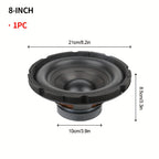 1pc 6-Inch/8-Inch/10-Inch Car Subwoofer, High Power Full-Range Speaker, 4 Ohm 100 Magnet 35 Core Full-Range Speaker, Good Sound Quality, Rich Bass, Suitable for Car Audio Modification, RMS. 100W, Without Battery