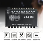 5-Band Car Audio Equalizer, Car Audio Graphic Equalizer, Independent Subwoofer Output And Adjustment Function, Enhanced Bass, Adjustable 5-Band Equalizer Car Amplifier EQ5, Without Battery