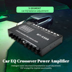 5-Band Car Audio Equalizer, Car Audio Graphic Equalizer, Independent Subwoofer Output And Adjustment Function, Enhanced Bass, Adjustable 5-Band Equalizer Car Amplifier EQ5, Without Battery
