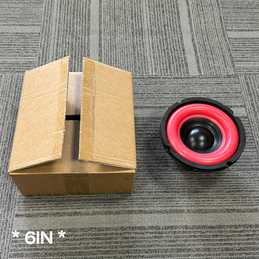 6 Inch / 8 Inch Car Subwoofer, MAX.500W High Power Full Frequency Speaker, 4 Ohm 100 Magnetic 35 Core, Excellent Sound Quality, Thick Bass, Suitable for Car Audio Modification, RMS.100W