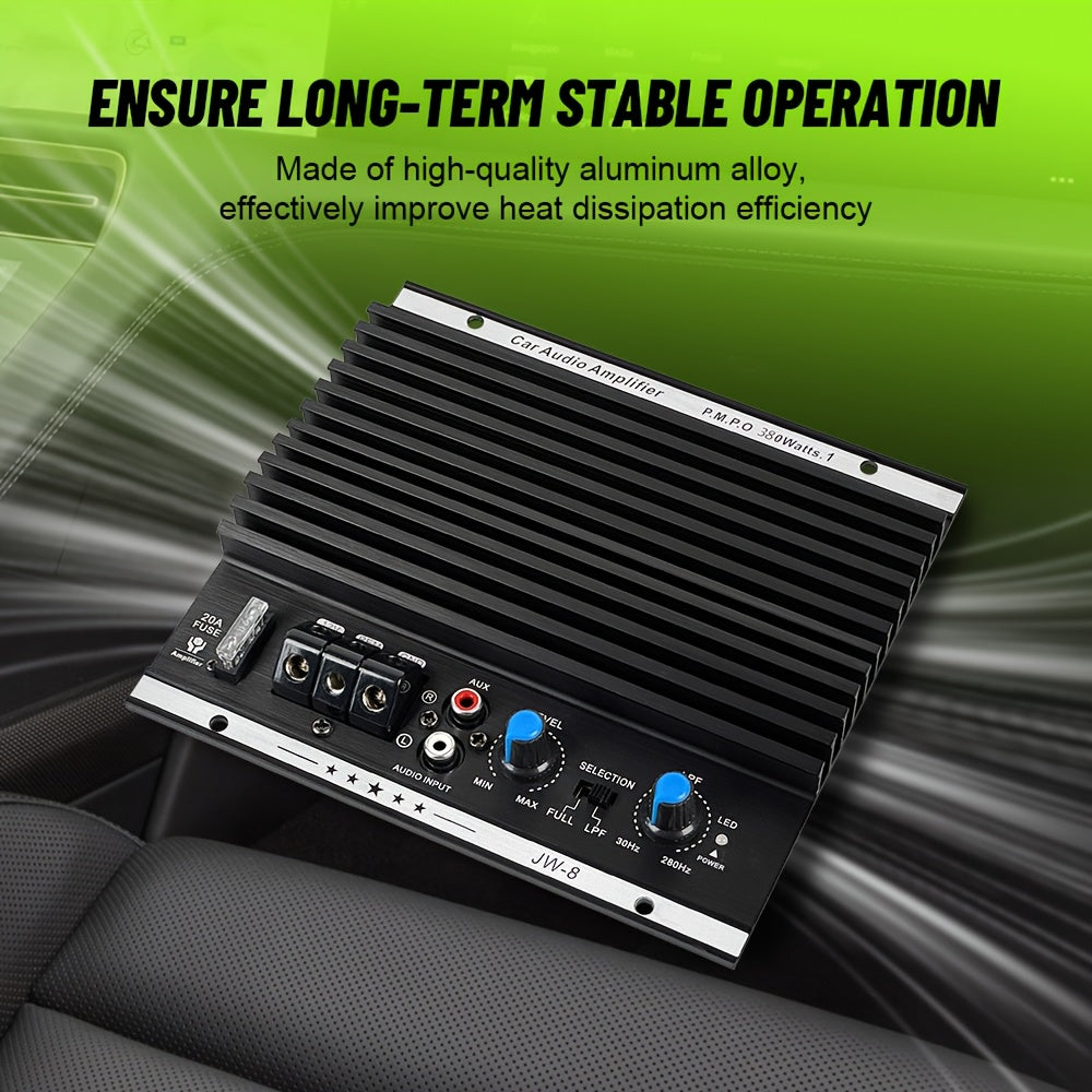 High-power 12V Car Amplifier Board, Bass Boost 12dB, Powerful Subwoofer Dedicated Car Audio Amplifier