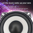 1 pair of 4 inch MAX.300W car set high fidelity coaxial speakers with dust cover and audio cable, RMS.30W car audio music stereo full range speakers, set with 2 tweeters