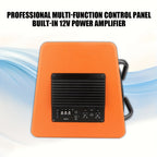 Shocking Bass, High Power, 10-Inch Car Trapezoidal Active Subwoofer, Built-In Amplifier Board, Effectively Improves Car Audio Sound Quality, Enhances Bass, Comes with Installation Cables, Without Battery