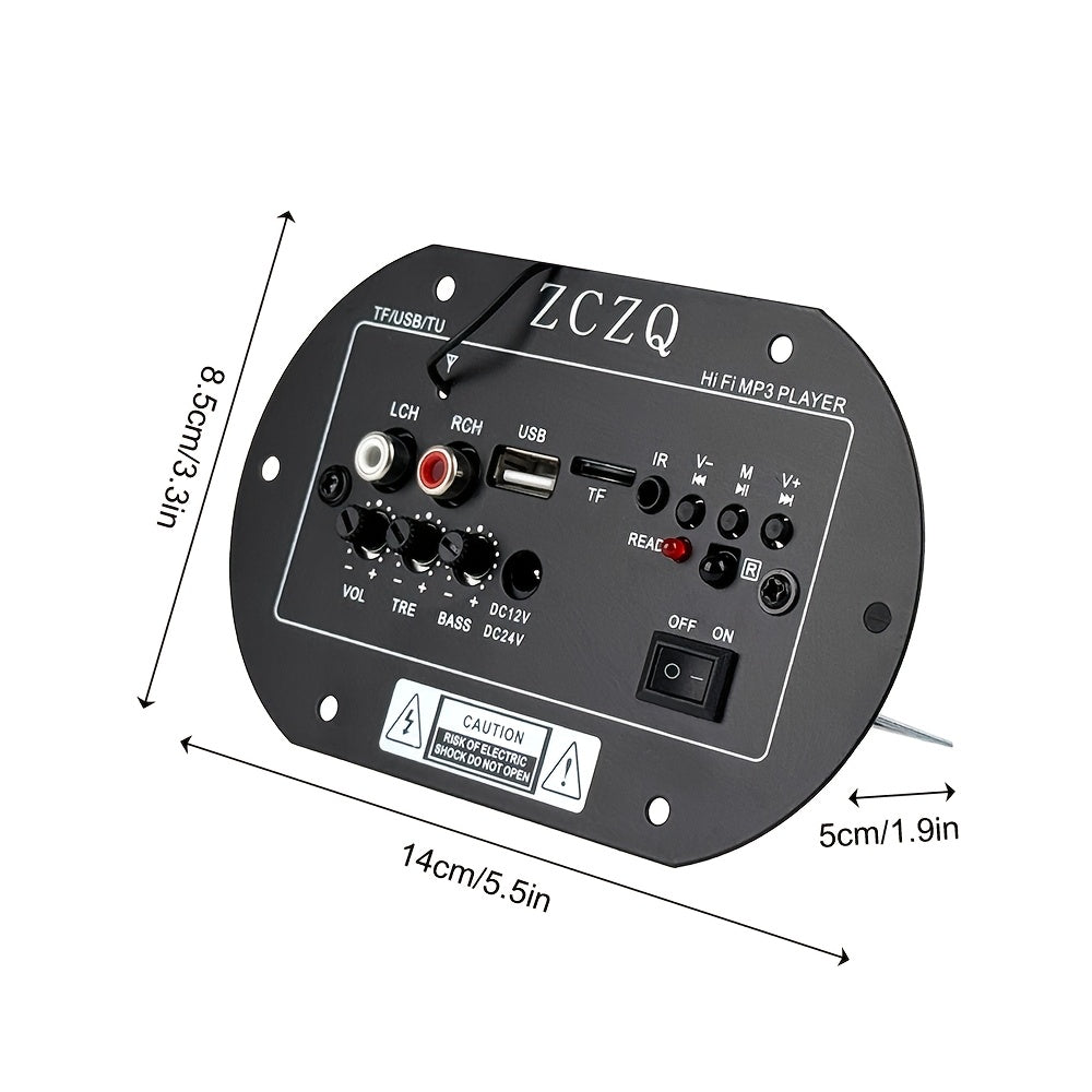 MAX. 500W Class A/B Car Amplifier Board, RMS. 50W In-Car, Home, and Outdoor Subwoofer Amplifier Board