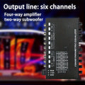 QMF ZY MT-X508 Car Equalizer 5-band Equalizer Car Power Amplifier Audio EQ Tuning Crossover Amplifier, 12V Car Car Equalizer