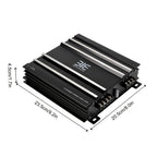 Class A/B 2-channel Car Power Amplifier | High Power, 12V Stereo Audio Amplifier, Excellent Heat Dissipation, Sound Quality Improvement, Aluminum Alloy, Universal Fit, Bemines Brand