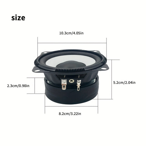 1 pair of 4 inch MAX.300W car set high fidelity coaxial speakers with dust cover and audio cable, RMS.30W car audio music stereo full range speakers, set with 2 tweeters