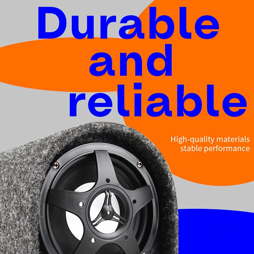 Shocking Bass, MAX.1200W 6-Inch/8-Inch/10-Inch Car Tunnel-Shaped Active Subwoofer, RMS.200W Comes with Amplifier Board to Enhance Sound Quality, with Tweeter High-Power Amplifier And High-Capacity Capacitors to Bring Wonderful Music, Without Battery
