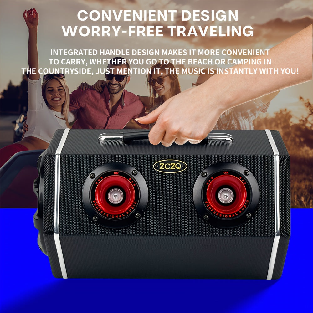 6-inch Car Diamond Leather Car Subwoofer, 12V High Power Speaker, RMS.80W Rubber Bass Flute + 2 Color Lights High, Exquisite Sound, Stun Bass, Soundproof Evenly, Vehicle Audio Modification, Improve Sound P600, Without Battery