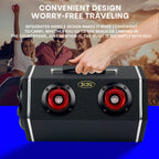 6-inch Car Diamond Leather Car Subwoofer, 12V High Power Speaker, RMS.80W Rubber Bass Flute + 2 Color Lights High, Exquisite Sound, Stun Bass, Soundproof Evenly, Vehicle Audio Modification, Improve Sound P600, Without Battery
