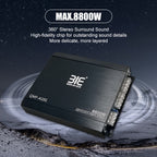 High-Power Class A/B Car Amplifier - 4-Channel, 12V Stereo Audio with RMS.70W*4, Enhanced Heat Dissipation for All Vehicles