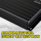 Car Mods A/B Class 4-Channel Car Amplifier, Compact And Ultra-Thin Power Amplifier, 12V Stereo Audio Amplifier, RMS.70W*4 with Excellent Heat Dissipation And Strong Power, Primarily Promoting Four-Door Speakers