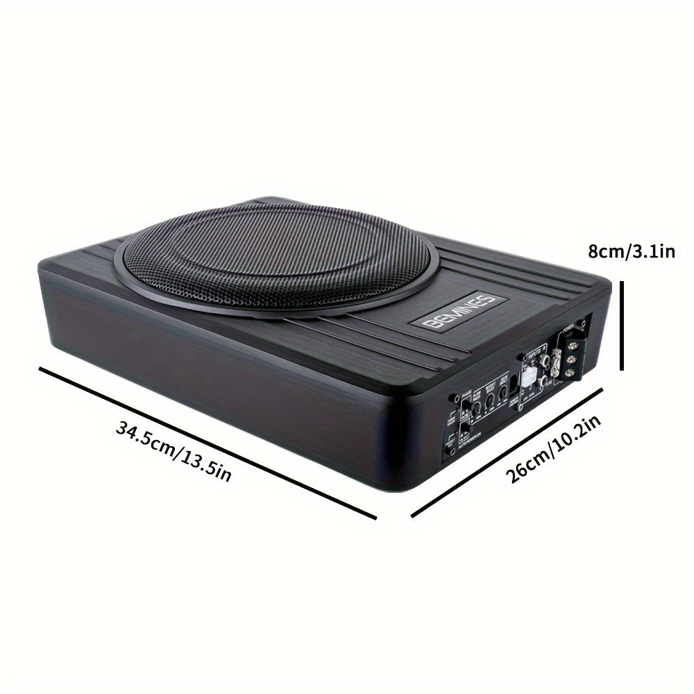 10" Car Under Seat Subwoofer System, Ultra-thin Body Power Hi-fi Audio Processor, Car Under Seat Subwoofer System