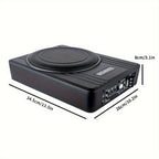 10" Car Under Seat Subwoofer System, Ultra-thin Body Power Hi-fi Audio Processor, Car Under Seat Subwoofer System