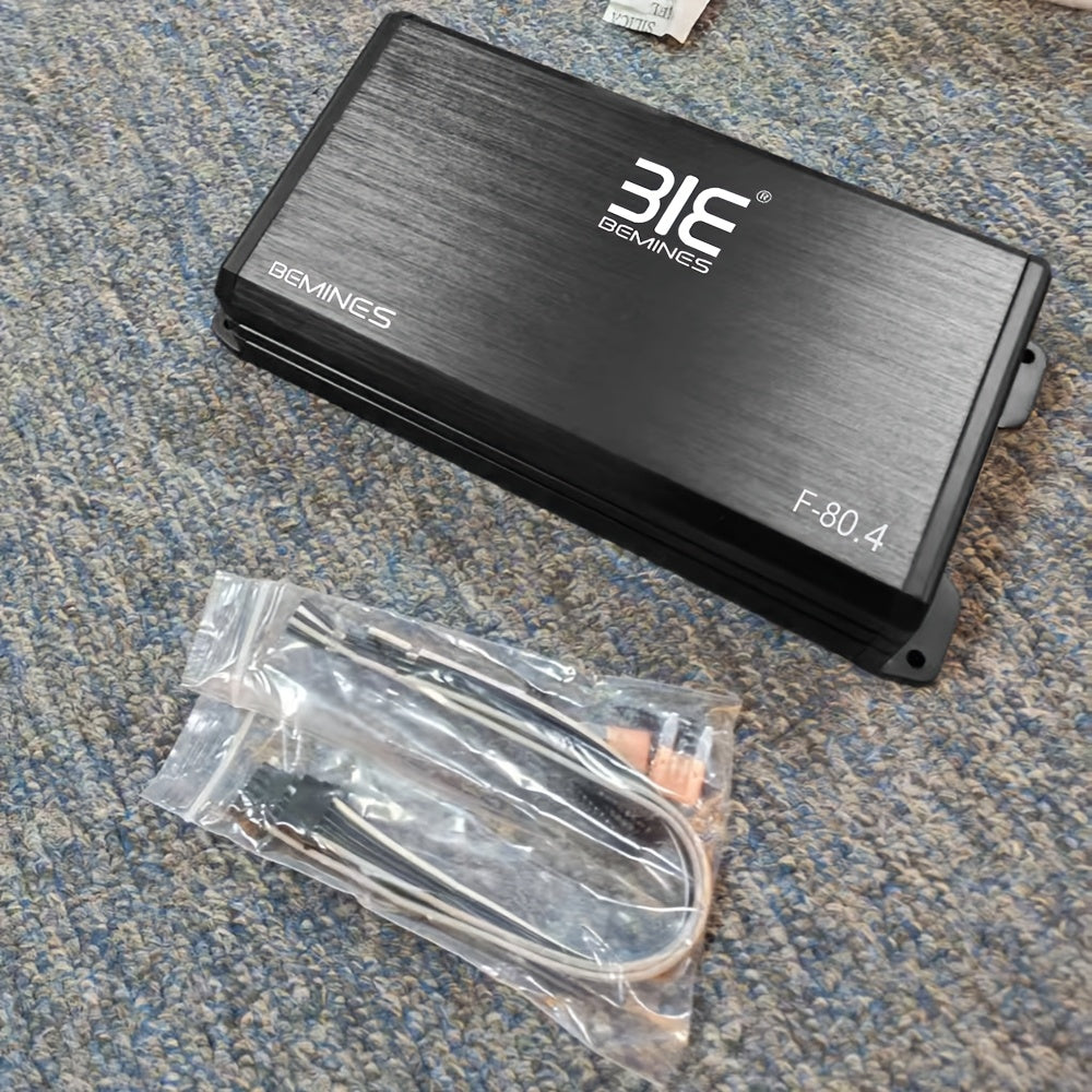 Palm-sized Amplifier, Super High-power Amplifier, Class D 4-channel, with High-efficiency Heatsink
