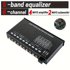 QMF ZY MT-X508 Car Equalizer 5-band Equalizer Car Power Amplifier Audio EQ Tuning Crossover Amplifier, 12V Car Car Equalizer