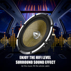 1pc Full-Range Speaker, 6.5-Inch Car Bass/Midrange Speaker Audio, Full Range Tuning Vehicle Speakers, Frequency Range 45HZ-13KHZ, 90 Magnetic, Sweet Tone, 12V Suitable for Car Speaker Modification, HIFI Speakers, Bookshelf Speakers, Etc