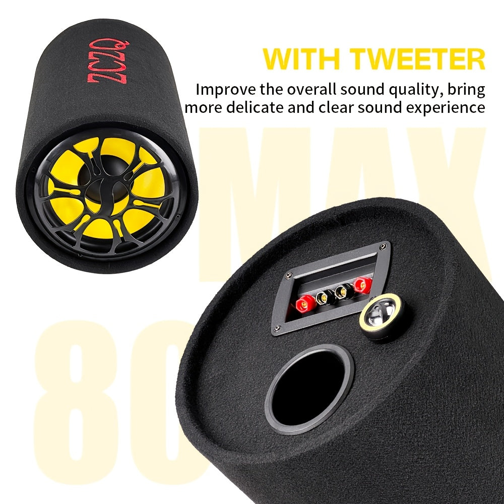 MAX.800W 10-inch Car Round Passive Subwoofer, Delivering Excellent Bass Performance and Powerful Sound, Enhancing and Improving Audio Quality. This 12V High-power Full-range Subwoofer Elevates Your Driving Experience with Premium Sound
