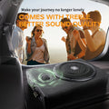 8-Inch Car Under-Seat Audio, Ultra-Thin Active Car Subwoofer, RMS.150W Equipped with High-End Wires in The Box, High-Power Audio Subwoofer, with Built-In Tweeter, Without Battery